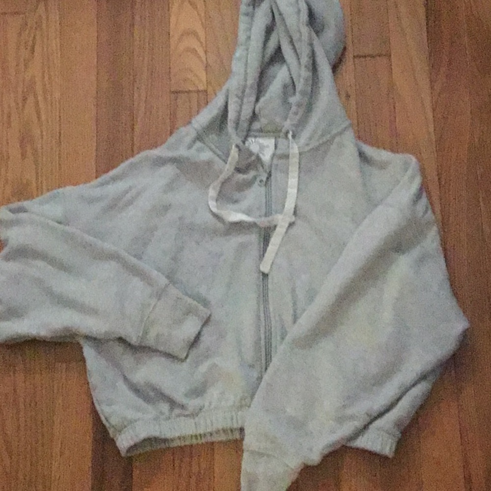 Gray Zip-Up Hoodie